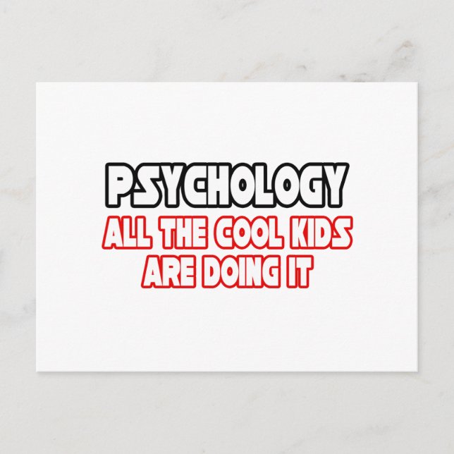 Psychologie.. Coole Kinder Postkarte (Vorderseite)