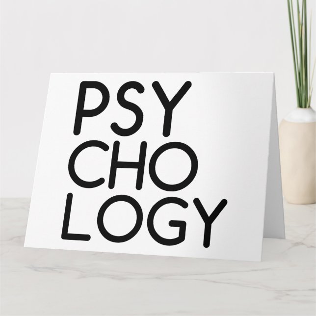 PSYCHOLOGIE DANKESKARTE (Vorderseite)