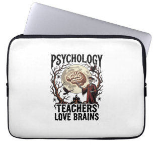 Psychologie-Lehrer Halloween Gehirn Liebhaber Goth Laptopschutzhülle
