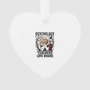 Psychologie-Lehrer Halloween Gehirn Liebhaber Goth Ornament