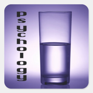 Psychologie Quadratischer Aufkleber