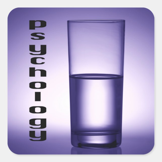 Psychologie Quadratischer Aufkleber (Vorderseite)