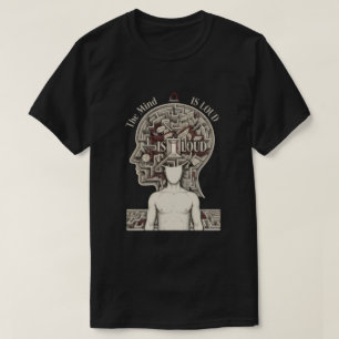 Psychologie Streetwear Dark Mind Maze Grafik T-Shirt