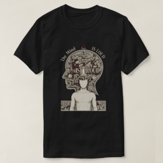Psychologie Streetwear | Dark Mind Maze Grafik T-Shirt
