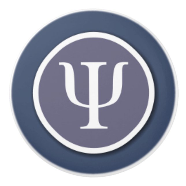 Psychologie-Symbol-Keramik-Griff Keramikknauf (Vorderseite)