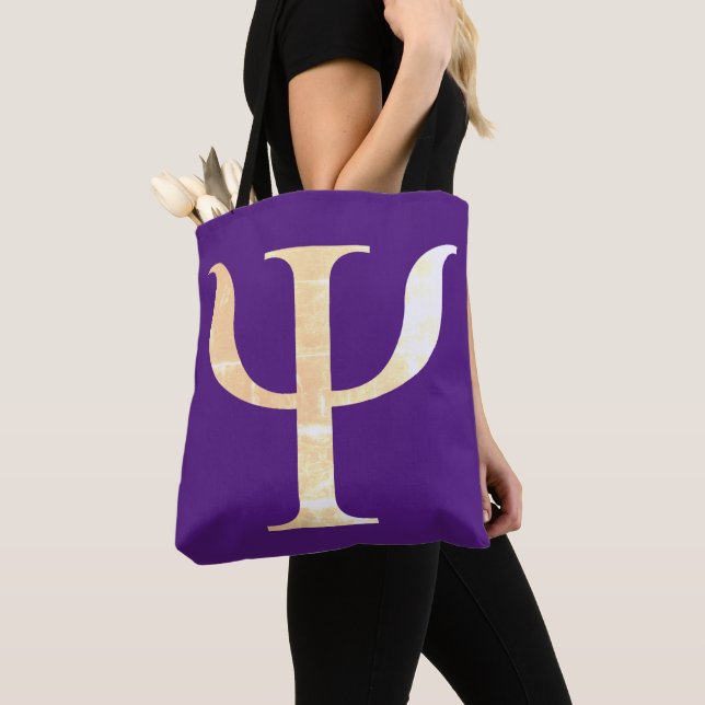 Psychologie-Symbol Lila Tote-Tasche (Von Nahem)