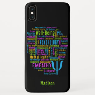 PSYCHOLOGIE Word Cloud individuelle Name & Color H Case-Mate iPhone Hülle