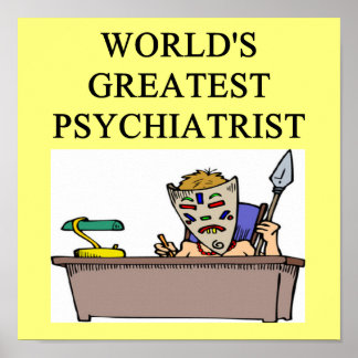 Psychologiekchiatrischer Witz Poster