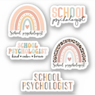 Psychologiestudentin   Psychologin der Schule Aufkleber