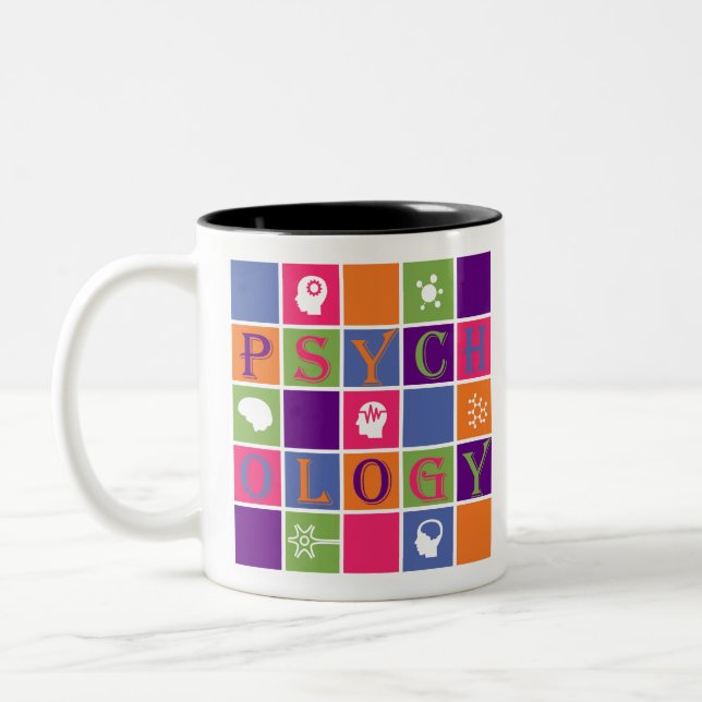 PsychologieSymbole Zweifarbige Tasse (Links)