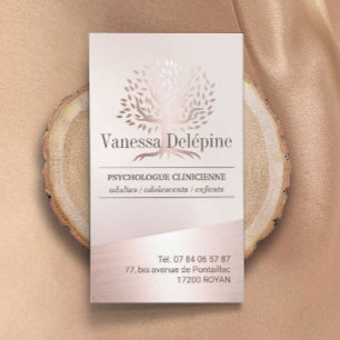 Psychologin Blush Rose Ernennung des Goldenen Tree Terminkarte