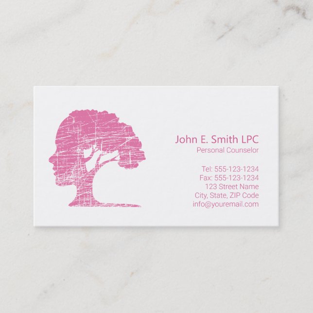 Psychologin Business Cards Persönlicher Berater Terminkarte (Vorderseite)