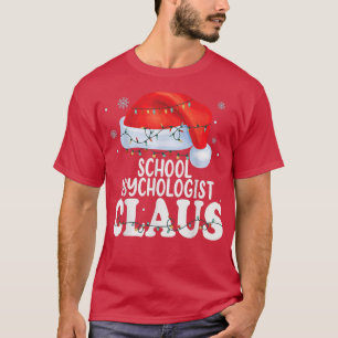 Psychologin Claus Christmas Funny Matching T-Shirt