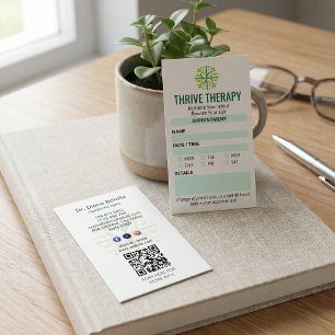 Psychologin Clinic Business Moderne Ernennung Visitenkarte