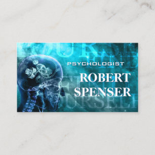 Psychologin Cosmo Blue Business Card Visitenkarte