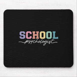 Psychologin der Schule Bewusstsein für psychische  Mousepad