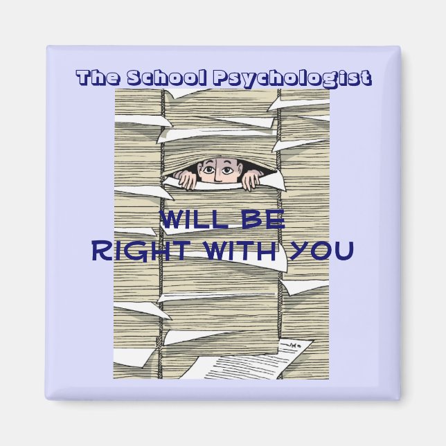 Psychologin der Schule im Magnet Paperwork begrabe (Vorne)