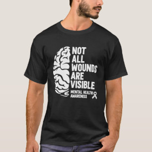 Psychologin Hirnpsychologie Mental Health Aware T-Shirt