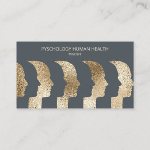 Psychologin Human Faces Mindset Sophisticed Visitenkarte