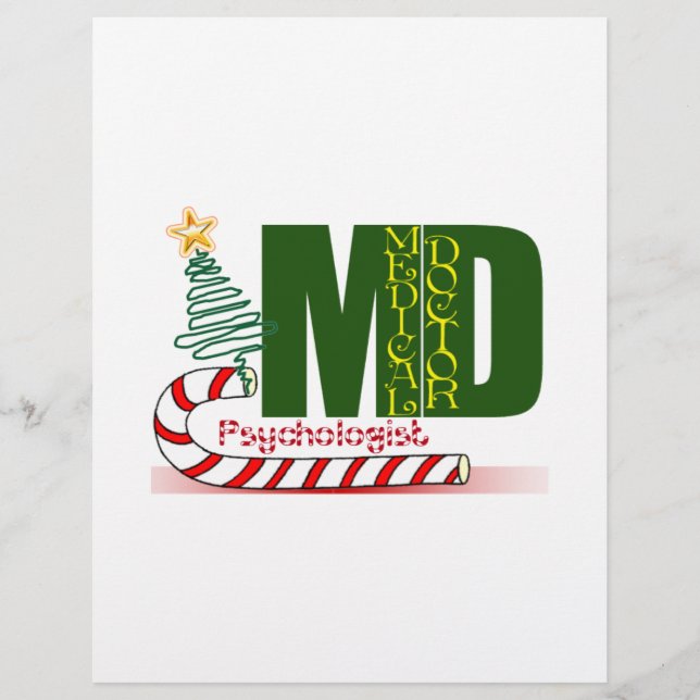 Psychologin MERRY CHRISTMAS (Vorderseite)