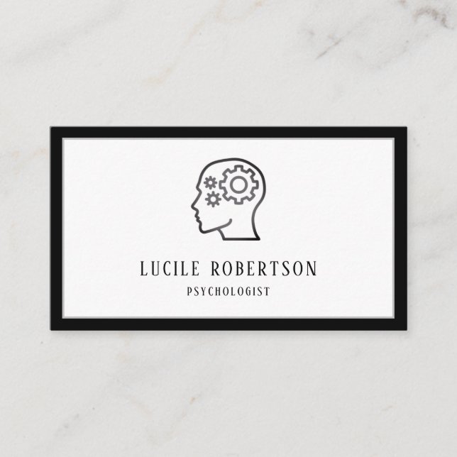 Psychologin Psychiatrist Counselor Business Card Visitenkarte (Vorderseite)