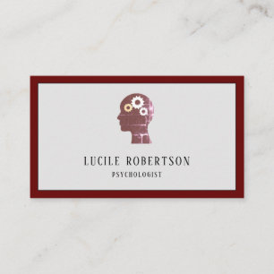 Psychologin Psychiatrist Counselor Business Card Visitenkarte