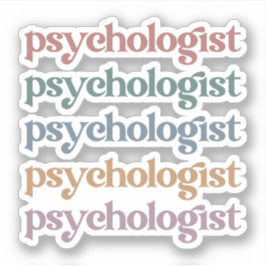 Psychologin Psychologie Student Abschluss Aufkleber