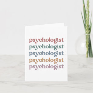 Psychologin Psychologie Student Abschluss Karte