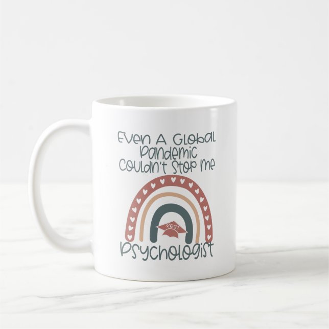 Psychologin PsyD PhD Abschluss Geschenk 2021 Kaffeetasse (Links)