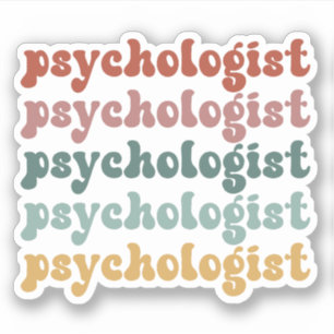 Psychologin Retro Psychology Student Abschluss Aufkleber