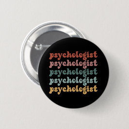 Psychologin Retro Psychology Student Abschluss Button