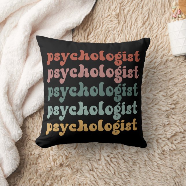 Psychologin Retro Psychology Student Abschluss Kissen (Decke)
