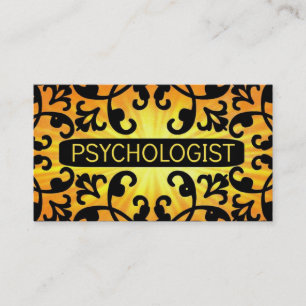 Psychologin Sunshine Damask Visitenkarte