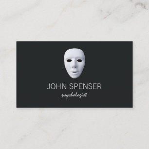 Psychologin White Poker Factory Business Card Visitenkarte