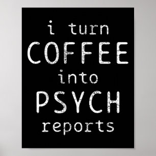 Psychologische Berichte Psychologin Psychologie Poster