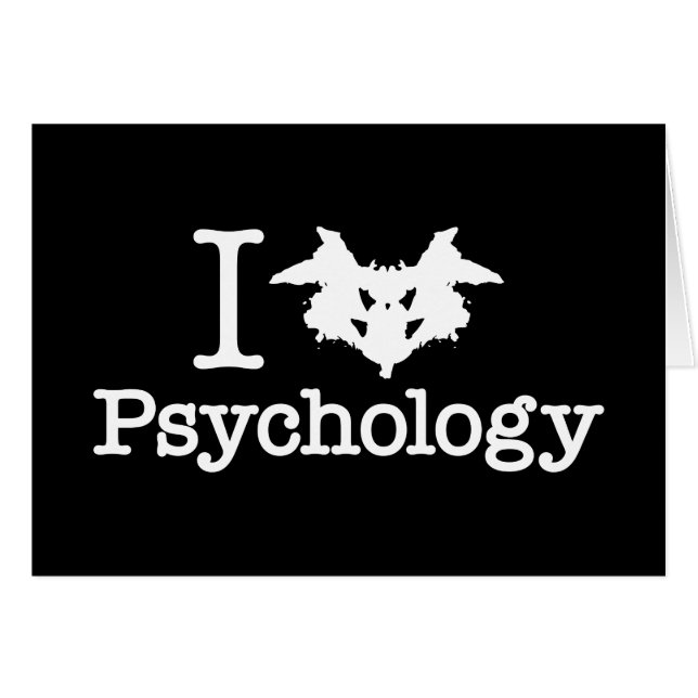 Psychologische Karte (Rorschach Inkblot) (Vorderseite (Horizontal))