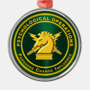 PSYCHOLOGISCHE OPERATIONEN ORNAMENT AUS METALL