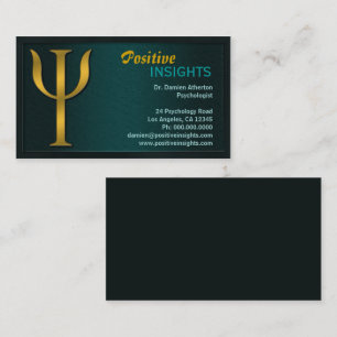 Psychologische Psychologin Psychiatrie Visitenkart Visitenkarte