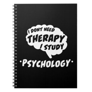 Psychologische Studentenstudie Funny Quote T Shirt Notizblock