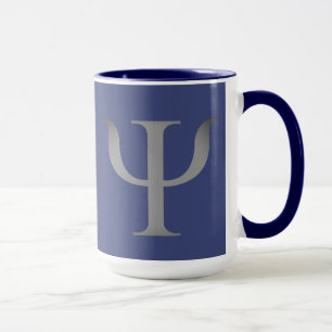 Psychologische Wissenschaftssymbol Navy Blue Tasse