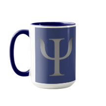 Psychologische Wissenschaftssymbol Navy Blue Tasse