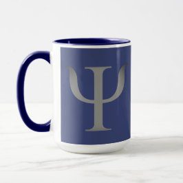 Psychologische Wissenschaftssymbol Navy Blue Tasse