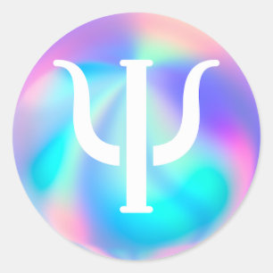 Psychologisches Symbol Runder Aufkleber