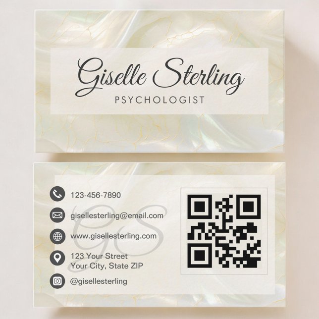 Psychologist QR Code Visitenkarte (Von Creator hochgeladen)