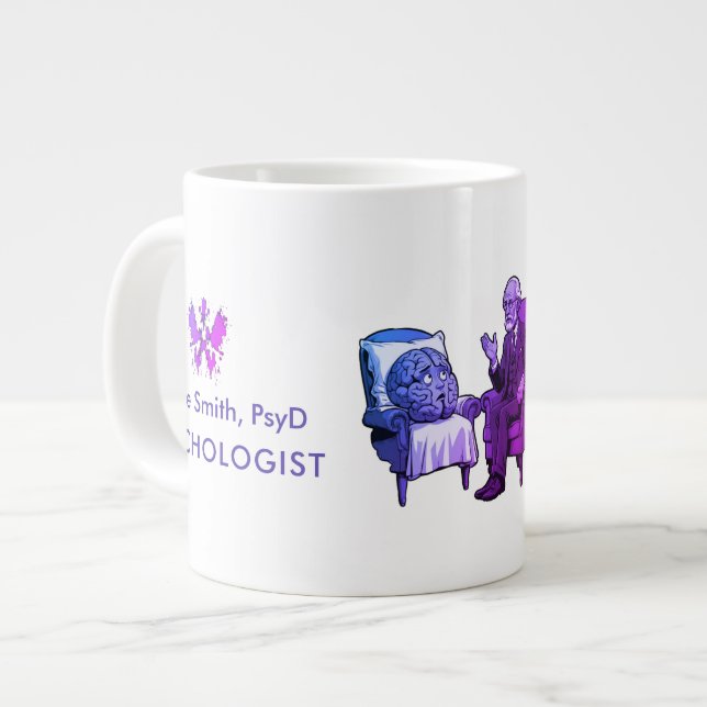 psychology humorous Rorschach quote for therapist  Jumbo-Tasse (Vorderseite Links)