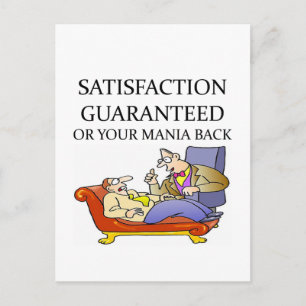 PSYCHOLOGY Witz Postkarte