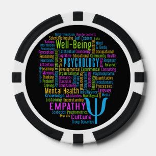 PSYCHOLOGY Word Cloud benutzerdefinierte Poker-Chi Pokerchips