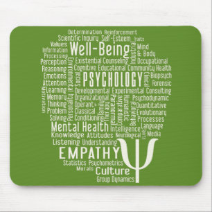 PSYCHOLOGY Word Cloud Mousepad