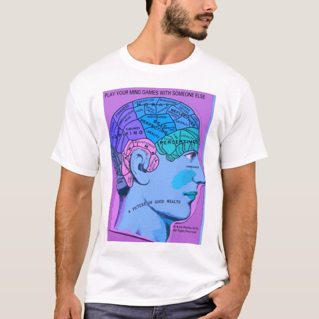 Psychospiel-medizinisches Diagramm-T-Shirt durch T-Shirt (Vorderseite)