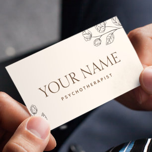 Psychotherapeut Familienberater Minimalistisch Visitenkarte